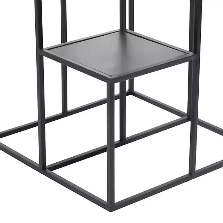 square_black_iron_frame_tier_plant_stand_5.webp Square Iron Frame 4-Tier Plant Stand>Kirklands Home Shop