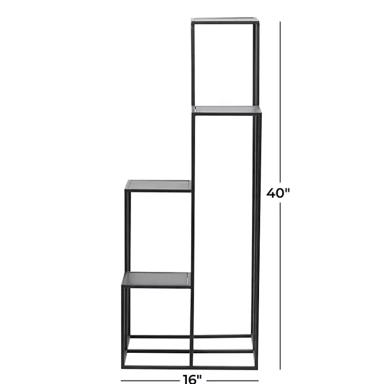 square_black_iron_frame_tier_plant_stand_7.webp Square Iron Frame 4-Tier Plant Stand>Kirklands Home Shop