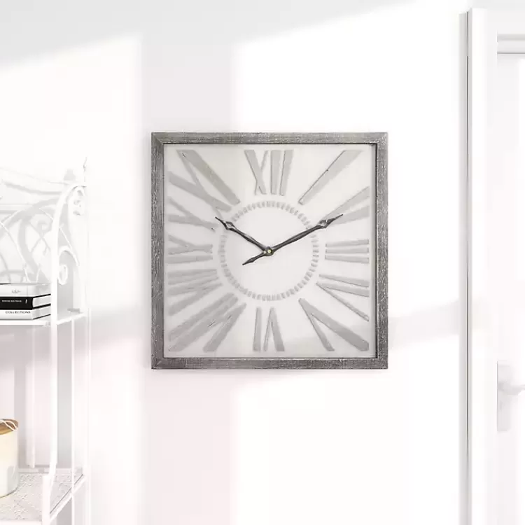 square_galvanized_metal_wall_clock_8.webp Square Galvanized Metal Wall Clock>Kirklands Home Cheap
