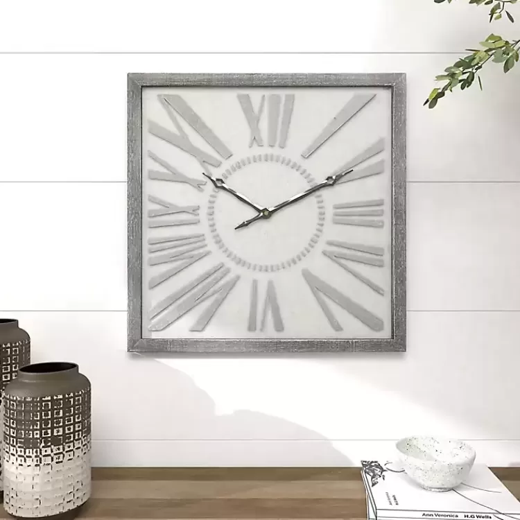 square_galvanized_metal_wall_clock_9.webp Square Galvanized Metal Wall Clock>Kirklands Home Cheap