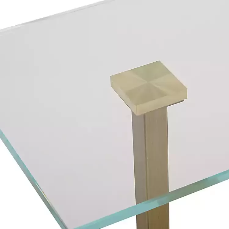 square_glass_and_white_marble_accent_table_3.webp Square Glass and Marble Accent Table>Kirklands Home Hot