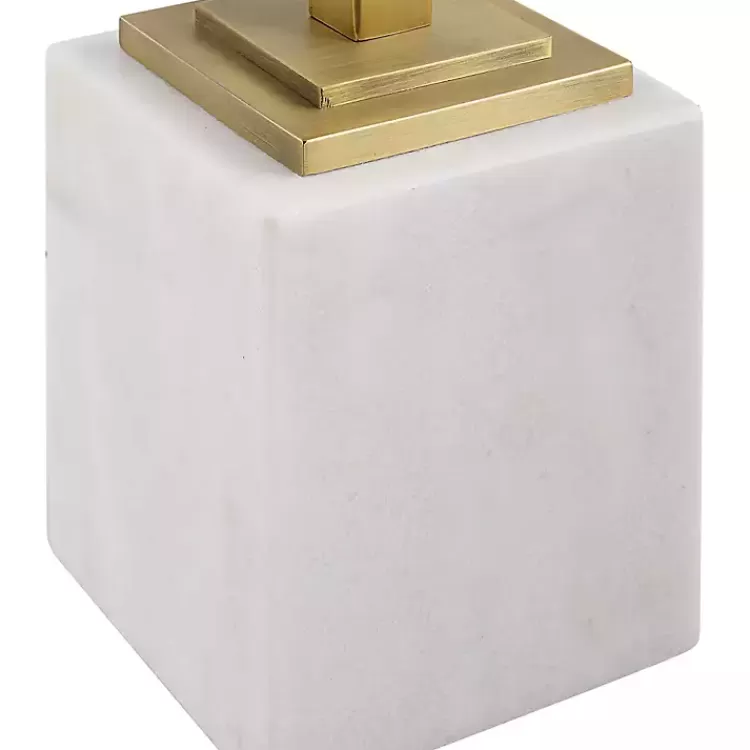 square_glass_and_white_marble_accent_table_4.webp Square Glass and Marble Accent Table>Kirklands Home Hot