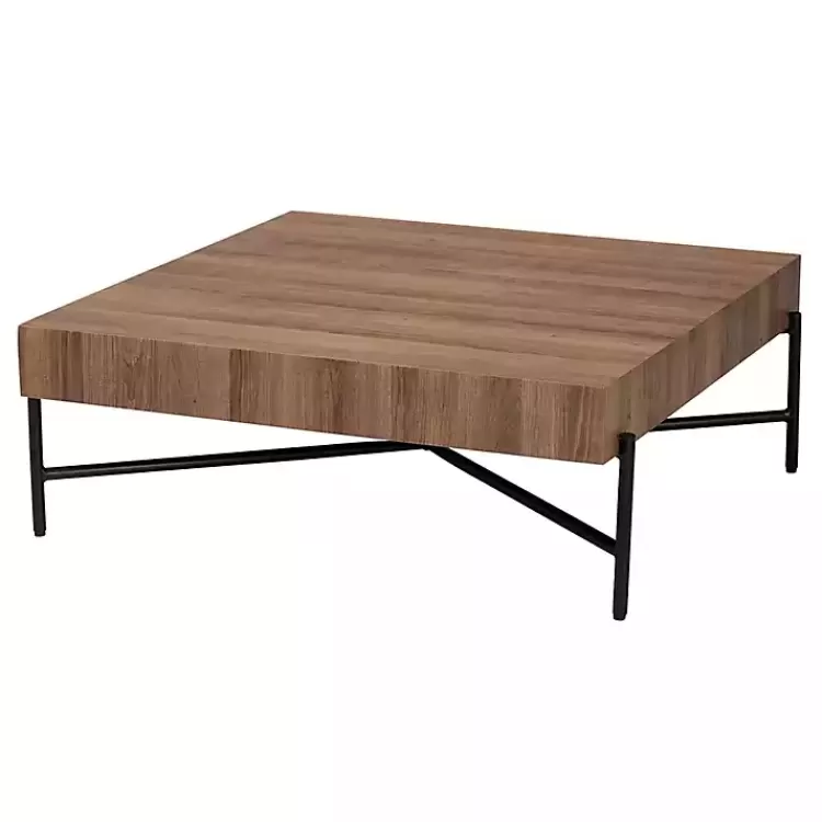 Square Light Wood X Base Coffee Table>Kirklands Home Outlet