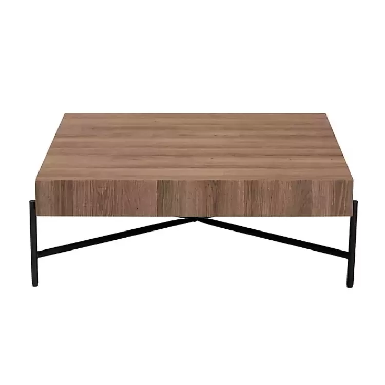 Square Light Wood X Base Coffee Table>Kirklands Home Outlet