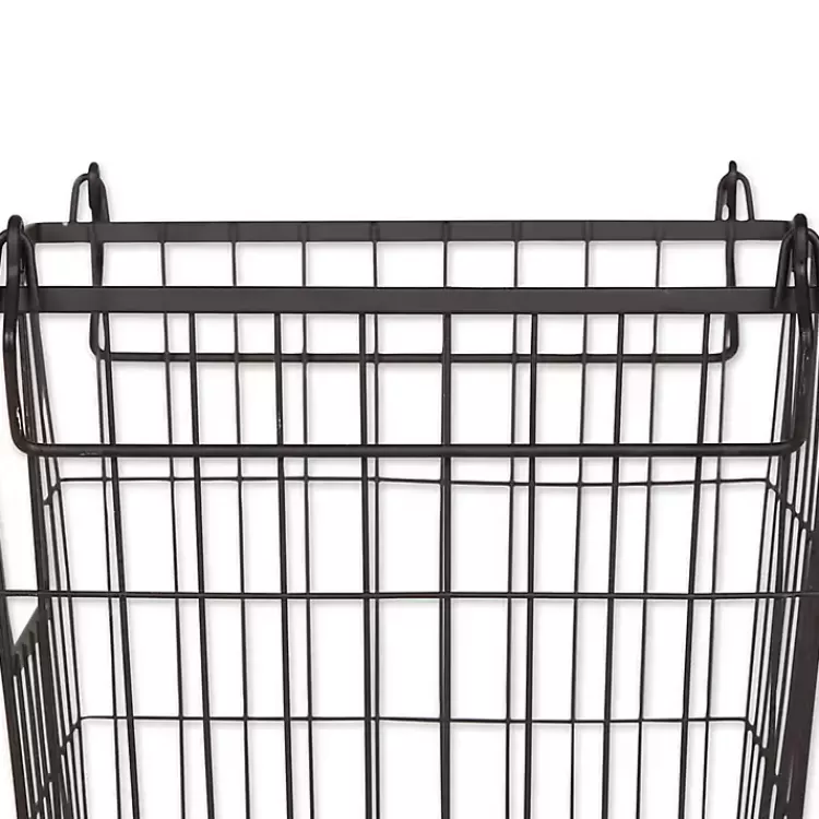 stackable_black_wire_kitchen_basket__in_3.webp Stackable Wire Kitchen Basket, 8 in.>Kirklands Home Cheap