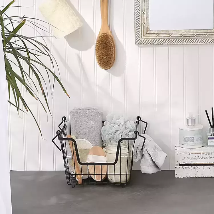 stackable_black_wire_kitchen_basket__in_4.webp Stackable Wire Kitchen Basket, 8 in.>Kirklands Home Cheap