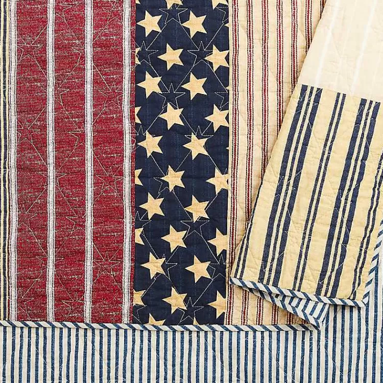stars_and_striped_patch_pc_king_quilt_set_3.webp Stars and Striped Patch 3-pc. King Quilt Set>Kirklands Home Outlet