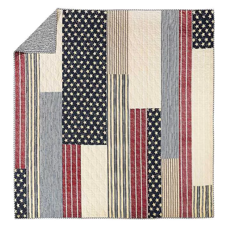 stars_and_striped_patch_pc_king_quilt_set_4.webp Stars and Striped Patch 3-pc. King Quilt Set>Kirklands Home Outlet