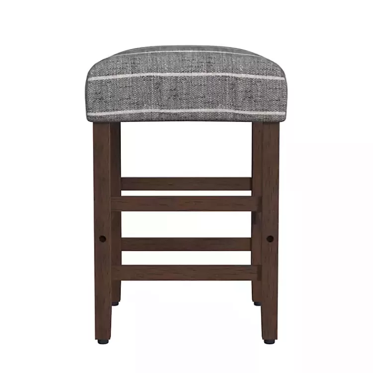 steel_blue_and_white_striped_backless_stool_2.webp Steel Blue and White Striped Backless Stool>Kirklands Home Online