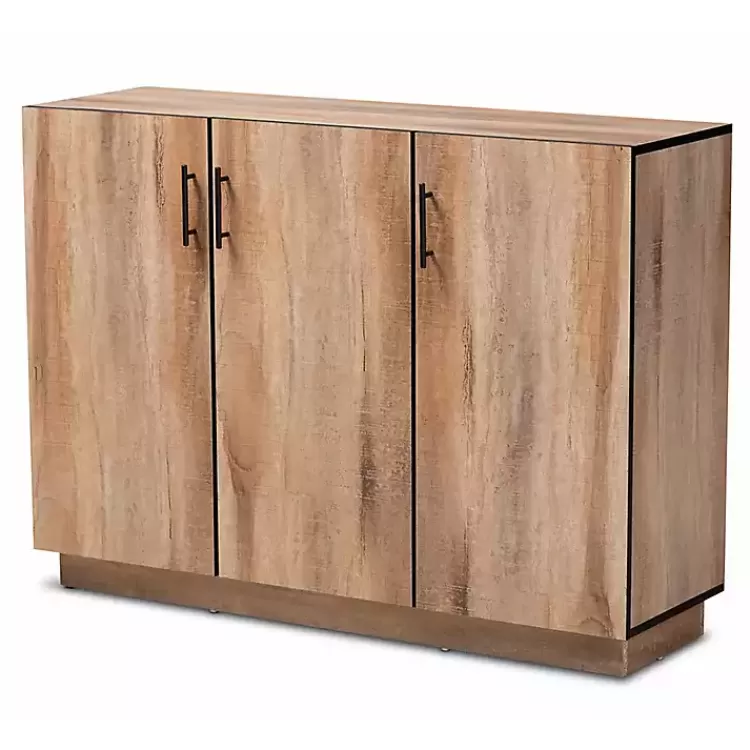 Stella Contemporary Oak 3-Door Sideboard>Kirklands Home Store