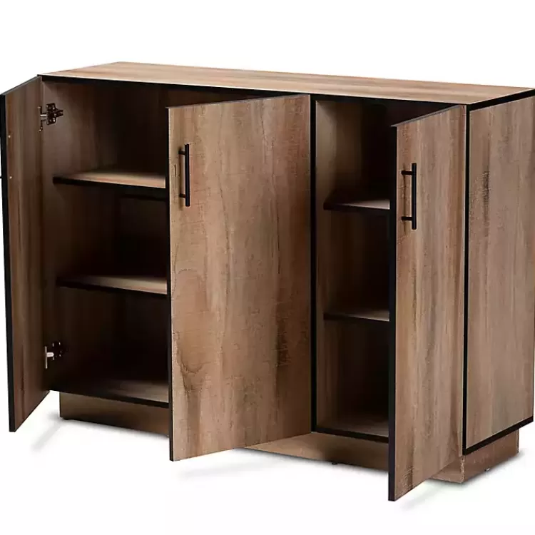 Stella Contemporary Oak 3-Door Sideboard>Kirklands Home Store