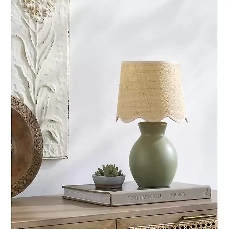stella_green_mini_table_lamp_with_woven_shade_4.webp Stella Mini Table Lamp with Woven Shade>Kirklands Home Flash Sale