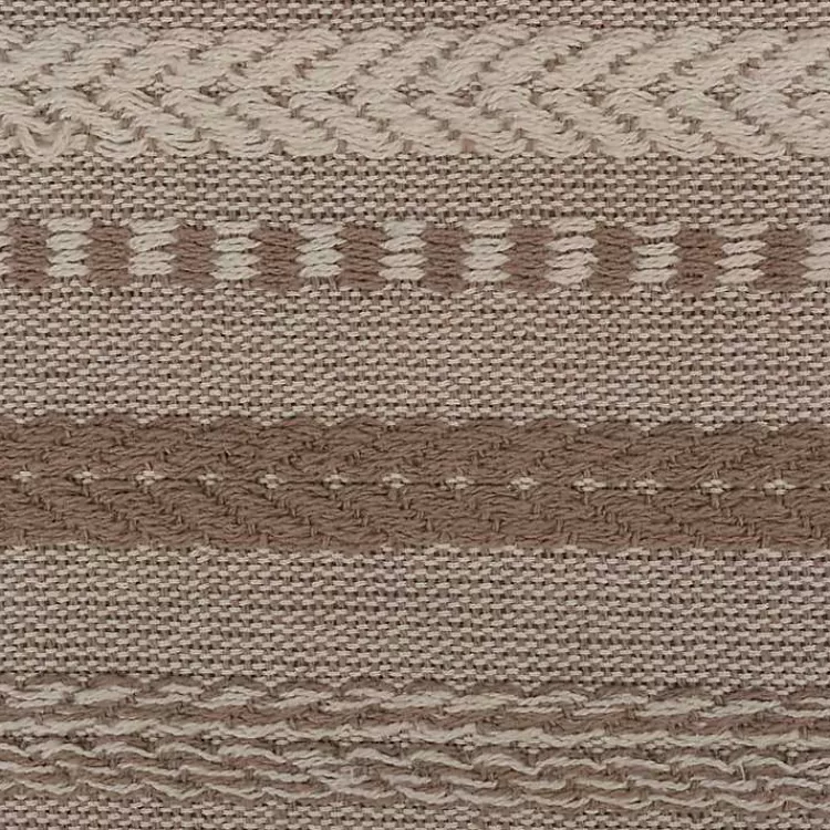 stone_braided_stripe_table_runner__in_2.webp Stone Braided Stripe Table Runner, 108 in.>Kirklands Home Best Sale