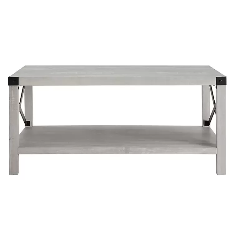 stone_gray_modern_farmhouse_coffee_table_3.webp Stone Modern Farmhouse Coffee Table>Kirklands Home Store