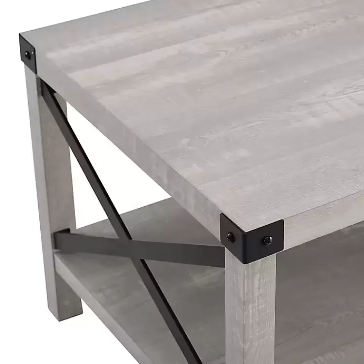 stone_gray_modern_farmhouse_coffee_table_4.webp Stone Modern Farmhouse Coffee Table>Kirklands Home Store
