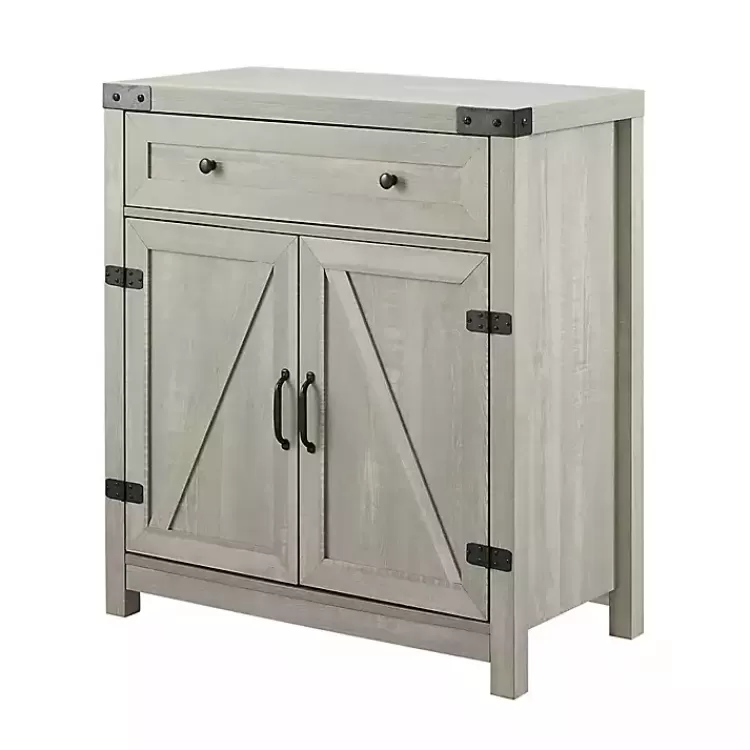 Stone Rustic Barndoor Cabinet>Kirklands Home Fashion