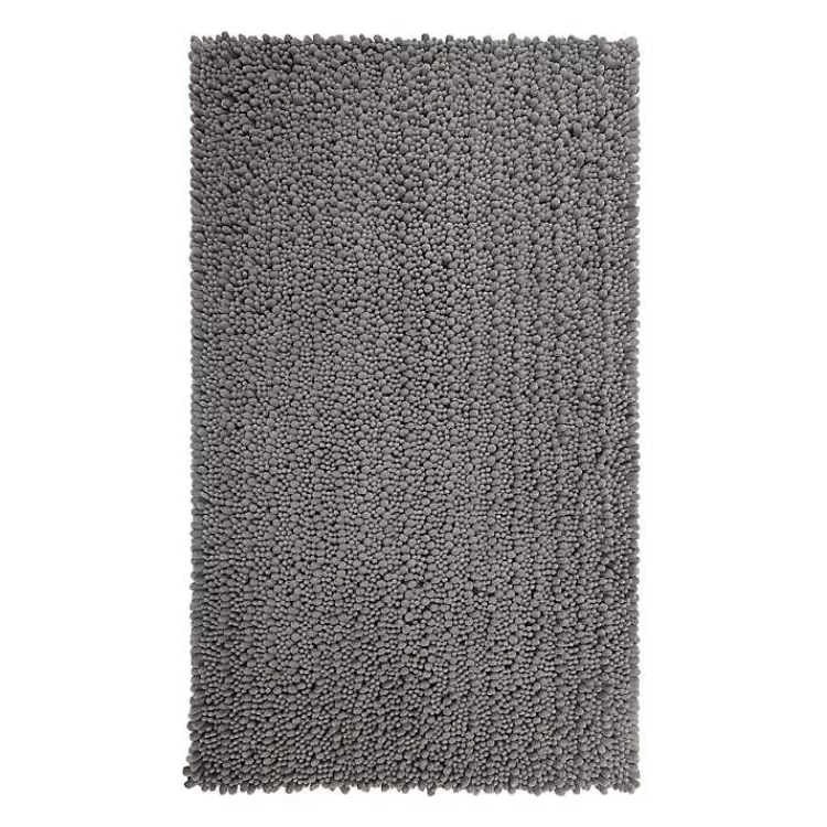 Stone Lofty Pile Chenille Bath Mat, 34 in.>Kirklands Home Discount