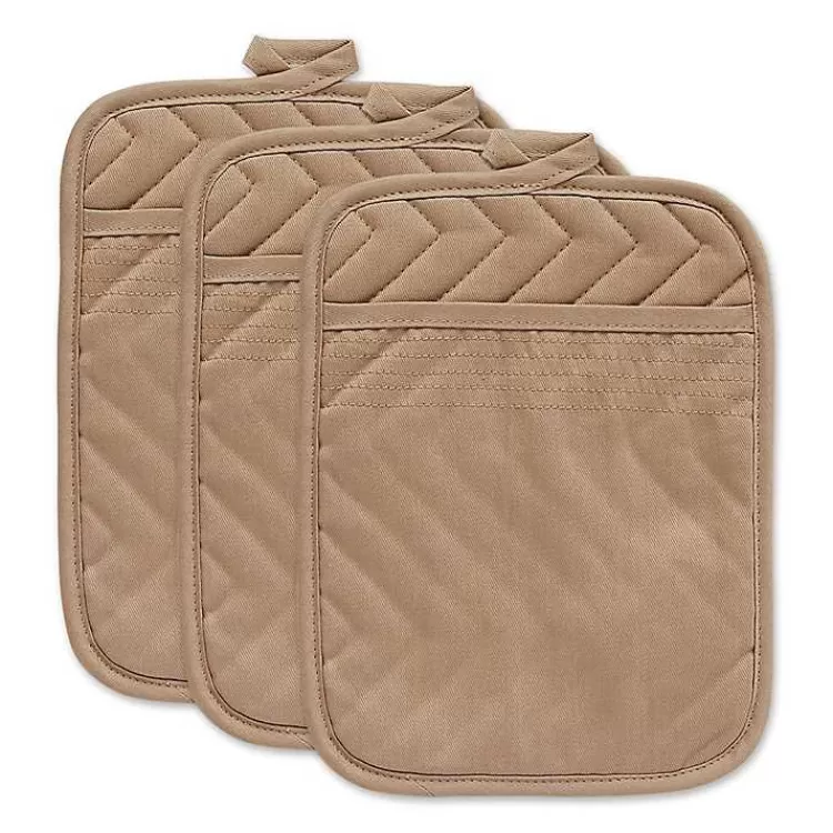 Stone Quilted 3-pc. Potholder Set>Kirklands Home Best Sale