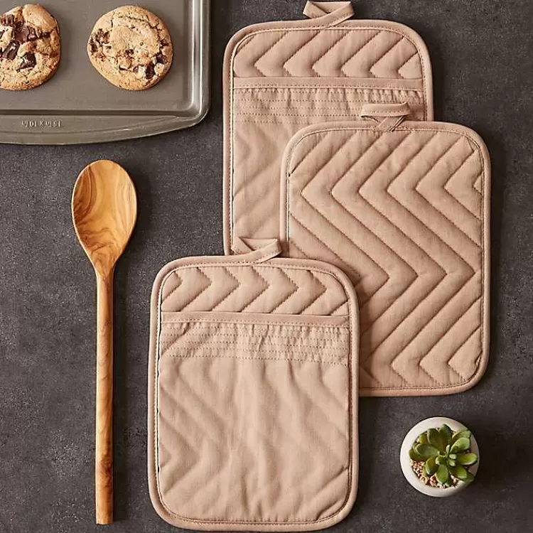 stone_quilted_pc_potholder_set_4.webp Stone Quilted 3-pc. Potholder Set>Kirklands Home Best Sale