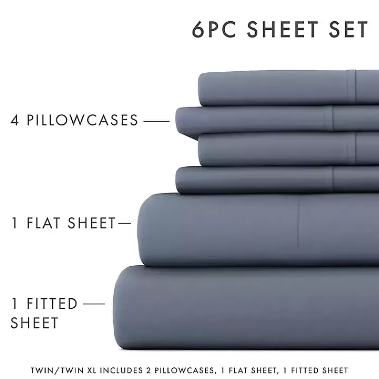 stone_ultra_soft_pc_full_sheet_set_4.webp Stone Ultra Soft 6-pc. Full Sheet Set>Kirklands Home Shop