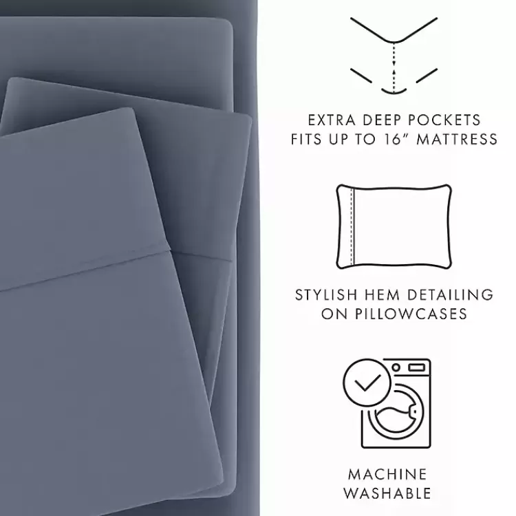 stone_ultra_soft_pc_full_sheet_set_6.webp Stone Ultra Soft 4-pc. Full Sheet Set>Kirklands Home Clearance