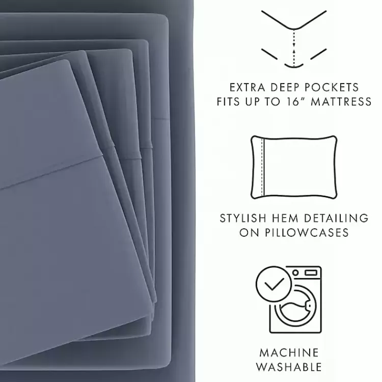stone_ultra_soft_pc_twin_xl_sheet_set_5.webp Stone Ultra Soft 4-pc. Twin XL Sheet Set>Kirklands Home Online
