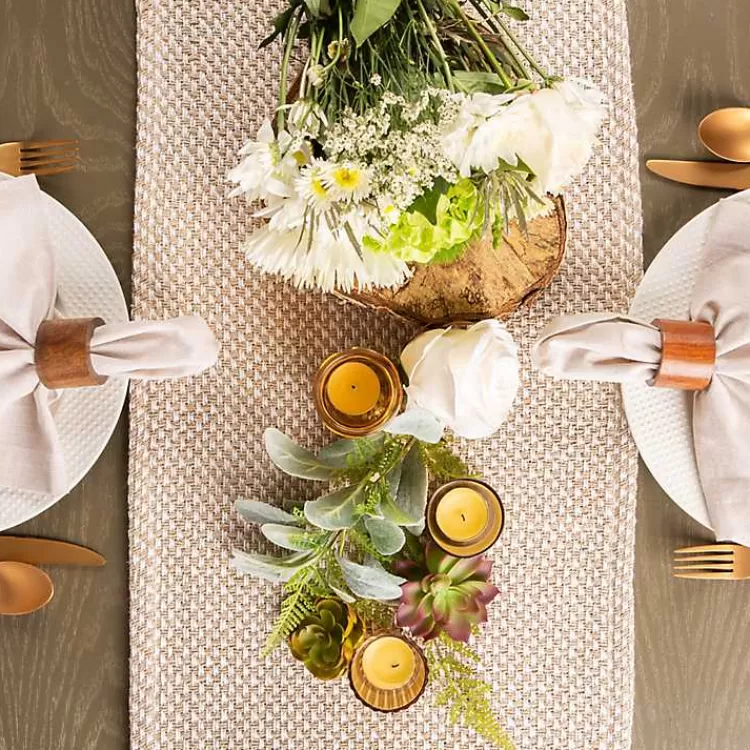 Stone Woven Table Runner, 72 in.>Kirklands Home Clearance