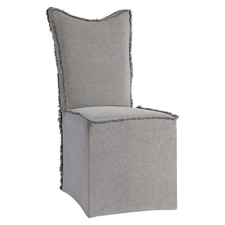 Stonewash Fringe Slipcover Dining Chairs, Set of 2>Kirklands Home Hot