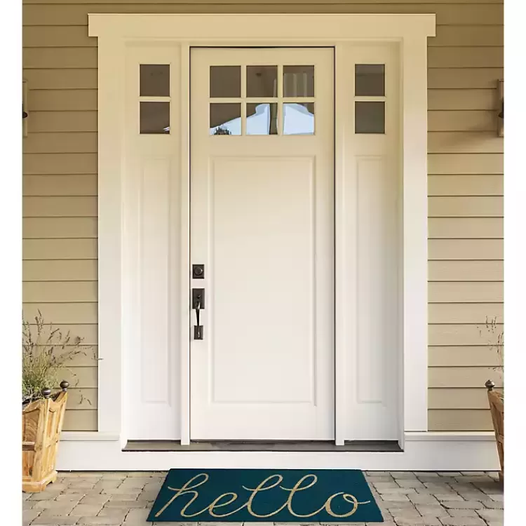 storm_blue_hello_doormat_2.webp Storm Hello Doormat>Kirklands Home Discount
