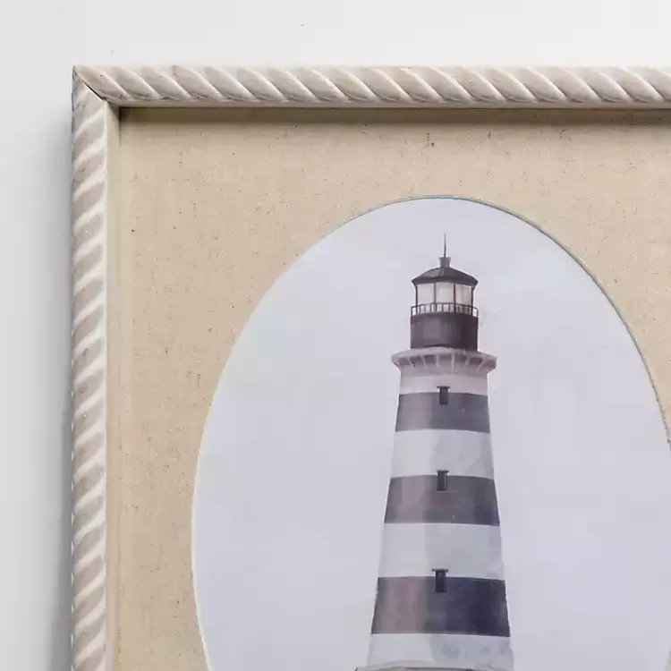 Striped Lighthouse Framed Art Prints, Set of 2>Kirklands Home Outlet