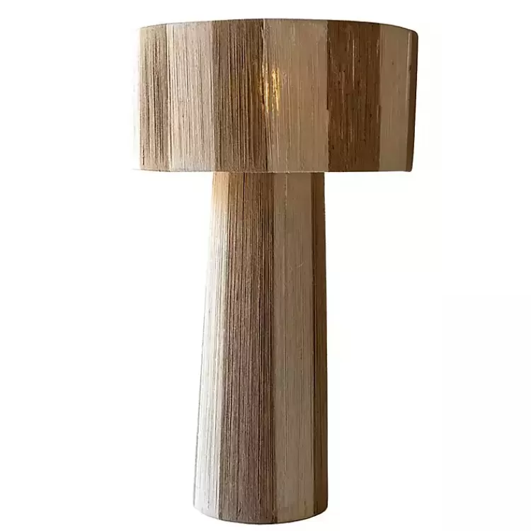 Striped Natural Jute Table Lamp>Kirklands Home Shop