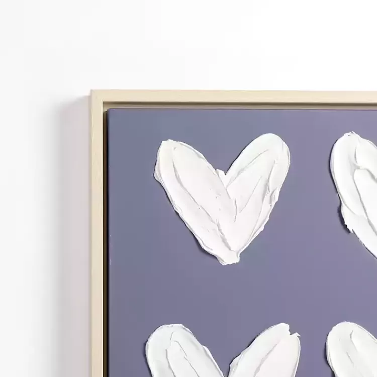 Stucco Hearts Framed Canvas Art Prints>Kirklands Home Hot