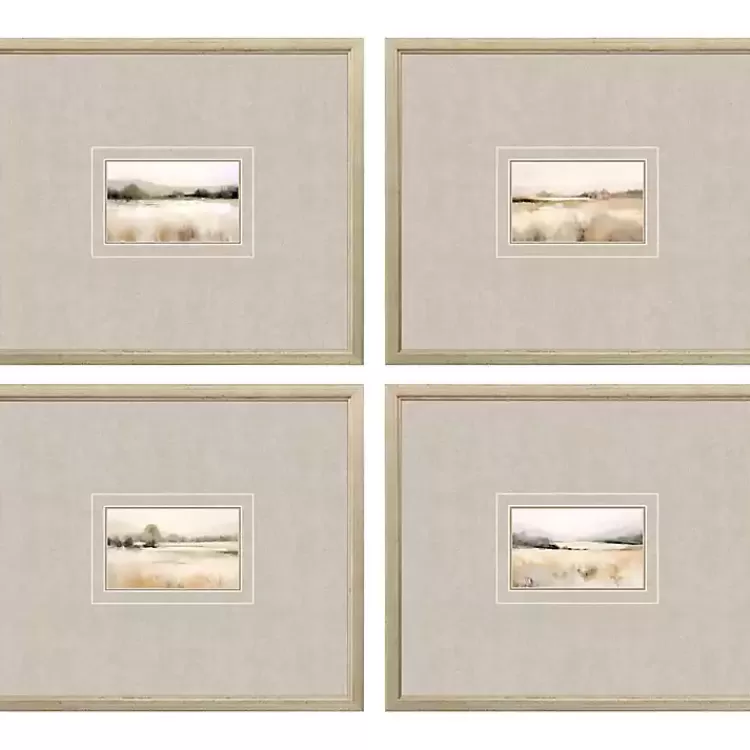 Subtle Landscapes Framed Art Prints, Set of 4>Kirklands Home Fashion