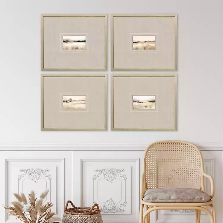 Subtle Landscapes Framed Art Prints, Set of 4>Kirklands Home Fashion