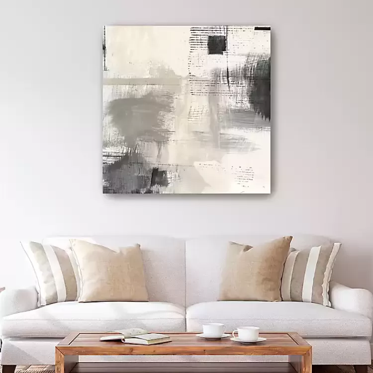 Subtle Shadow Abstract Canvas Art Print>Kirklands Home Cheap