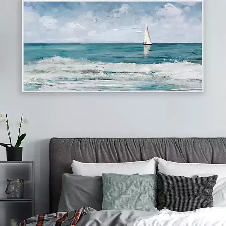 Summer Cay Panel Framed Canvas Art Print>Kirklands Home Online