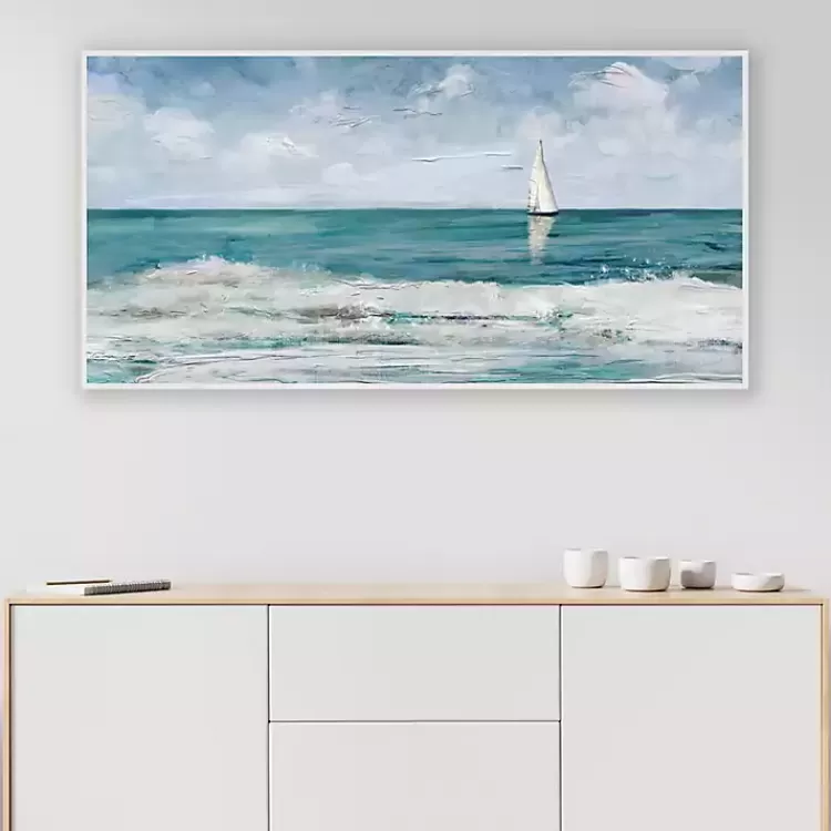 summer_cay_panel_framed_canvas_art_print_2.webp Summer Cay Panel Framed Canvas Art Print>Kirklands Home Online