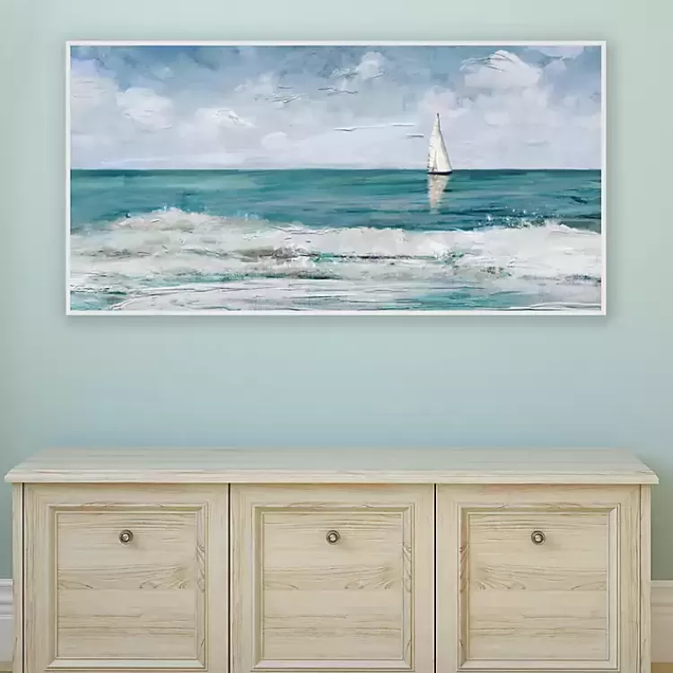 summer_cay_panel_framed_canvas_art_print_3.webp Summer Cay Panel Framed Canvas Art Print>Kirklands Home Online