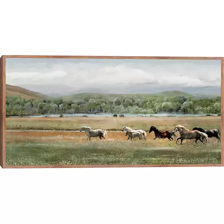 Summer Herd Framed Canvas Art Print>Kirklands Home Cheap