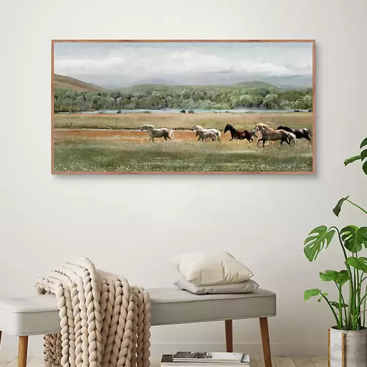 summer_herd_framed_canvas_art_print_2.webp Summer Herd Framed Canvas Art Print>Kirklands Home Cheap