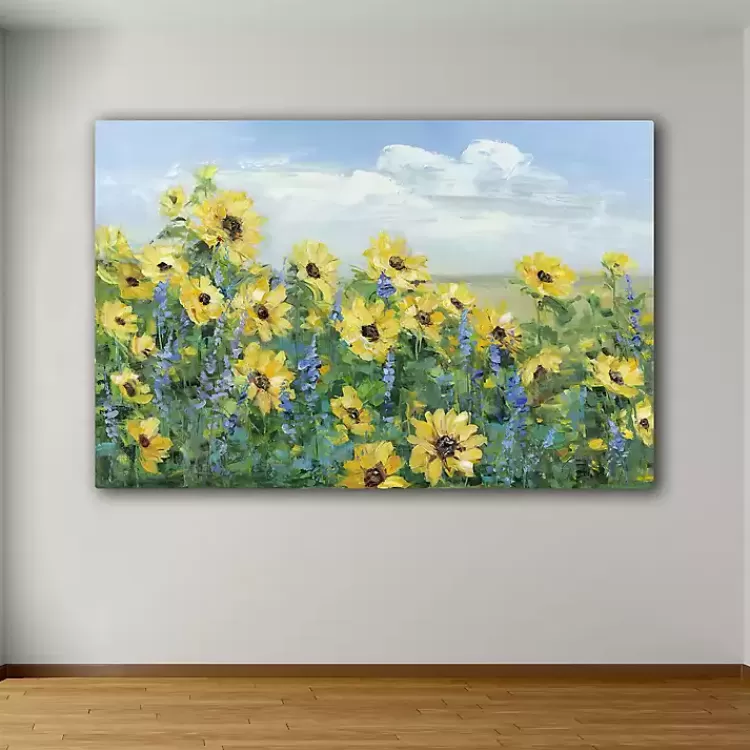 Sunflower Fields Forever Giclee Canvas Art Print>Kirklands Home Outlet