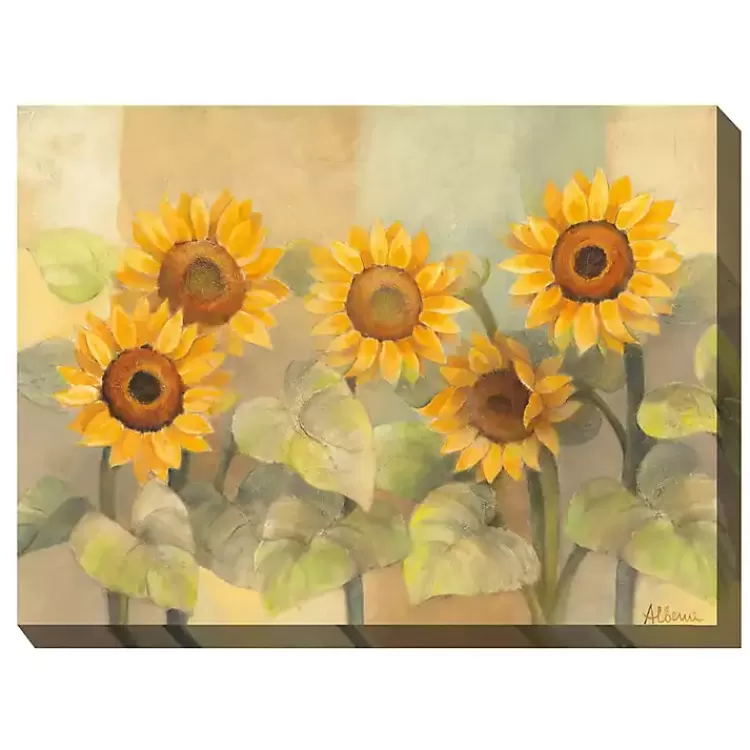 Sunflower Sunshades Outdoor Canvas Art Print>Kirklands Home Online