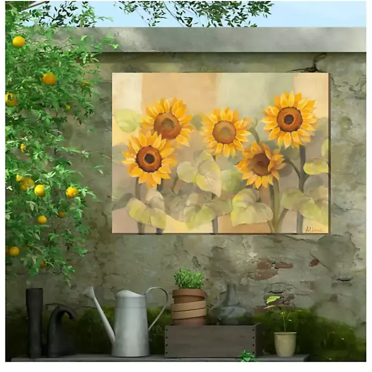 Sunflower Sunshades Outdoor Canvas Art Print>Kirklands Home Online