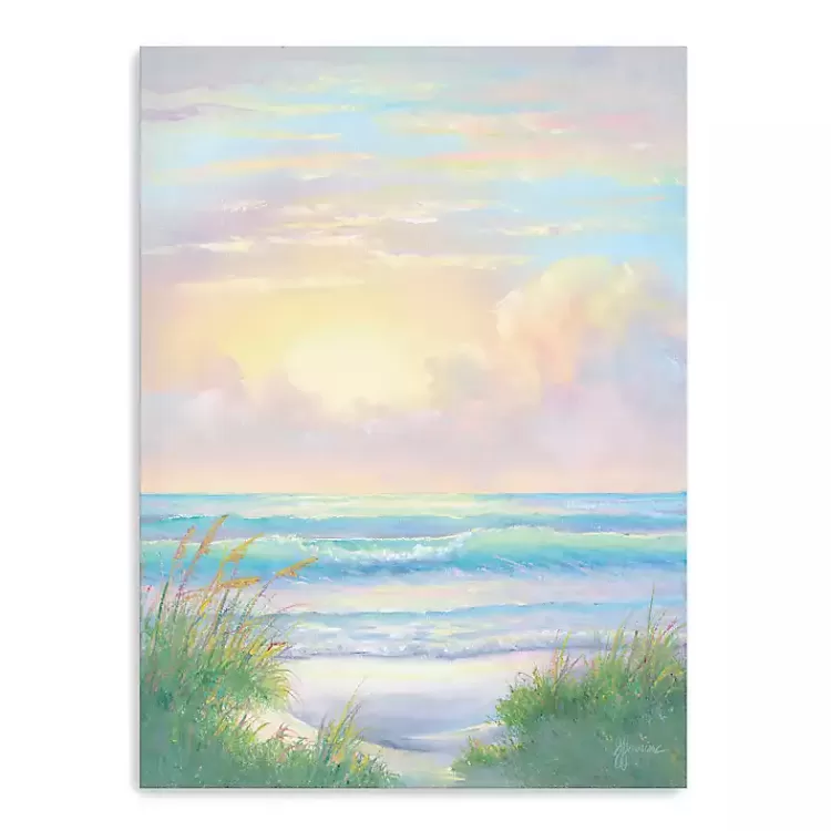 Sunlit Waves Canvas Art Print>Kirklands Home Sale