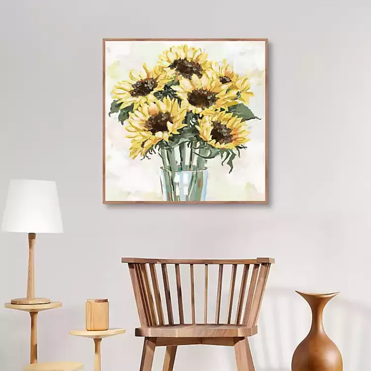 Sunny Sunflowers Framed Canvas Art Print>Kirklands Home Online