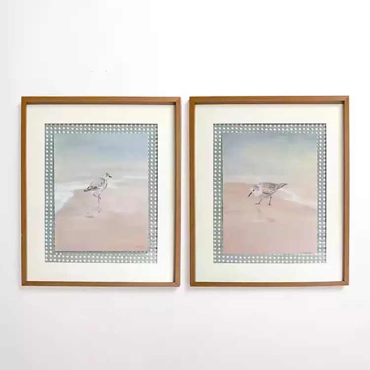 Sunset Birds Cane Framed Art Prints, Set of 2>Kirklands Home Best Sale