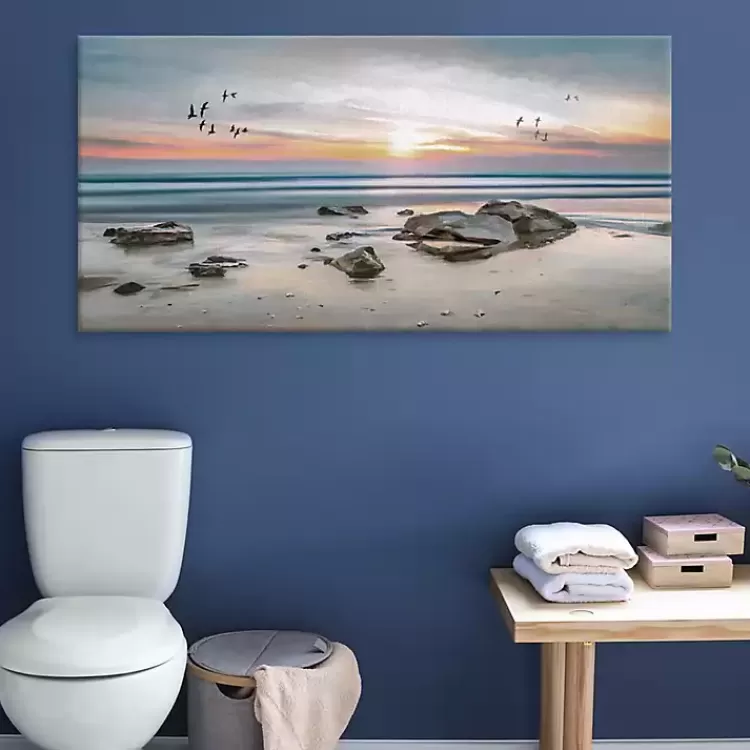 sunset_flight_giclee_canvas_art_print_2.webp Sunset Flight Giclee Canvas Art Print>Kirklands Home Online