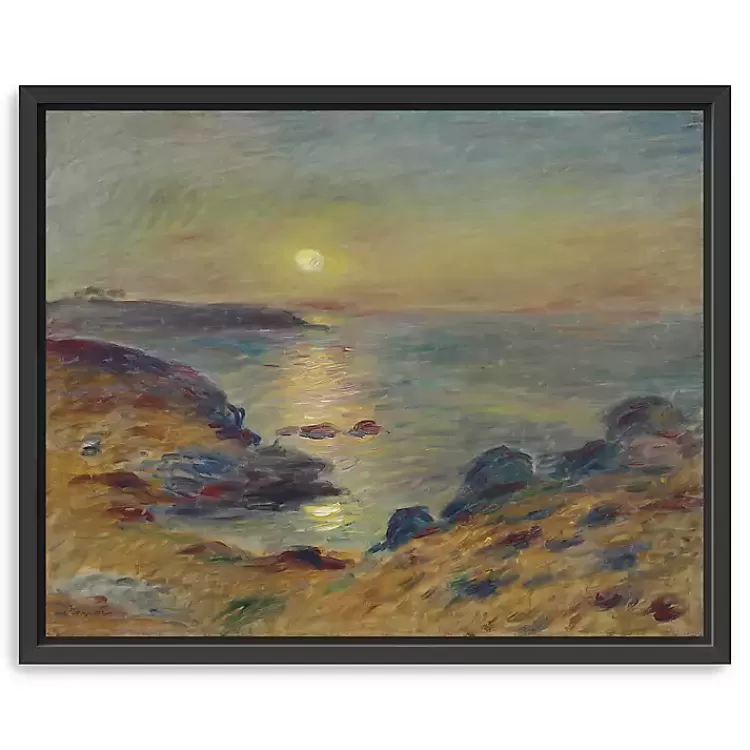 Sunset in Douarnenez Framed Canvas Art Print>Kirklands Home Best Sale
