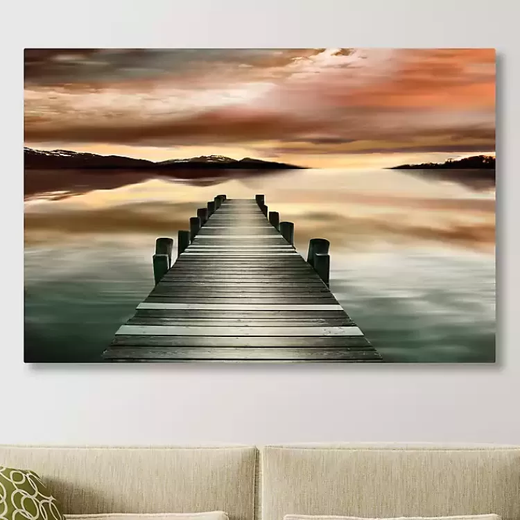 Sunset Jetty Giclee Canvas Art Print>Kirklands Home Sale