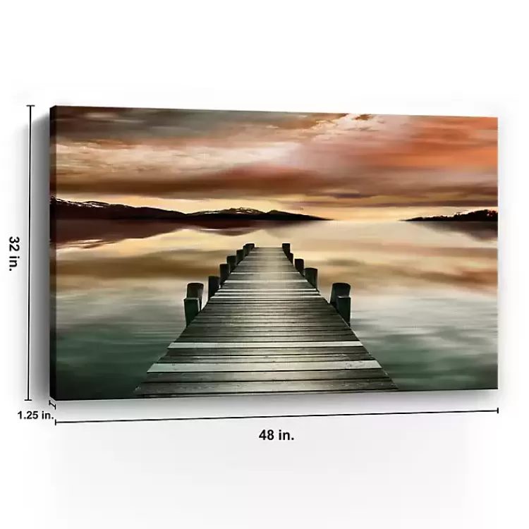 sunset_jetty_giclee_canvas_art_print_2.webp Sunset Jetty Giclee Canvas Art Print>Kirklands Home Sale